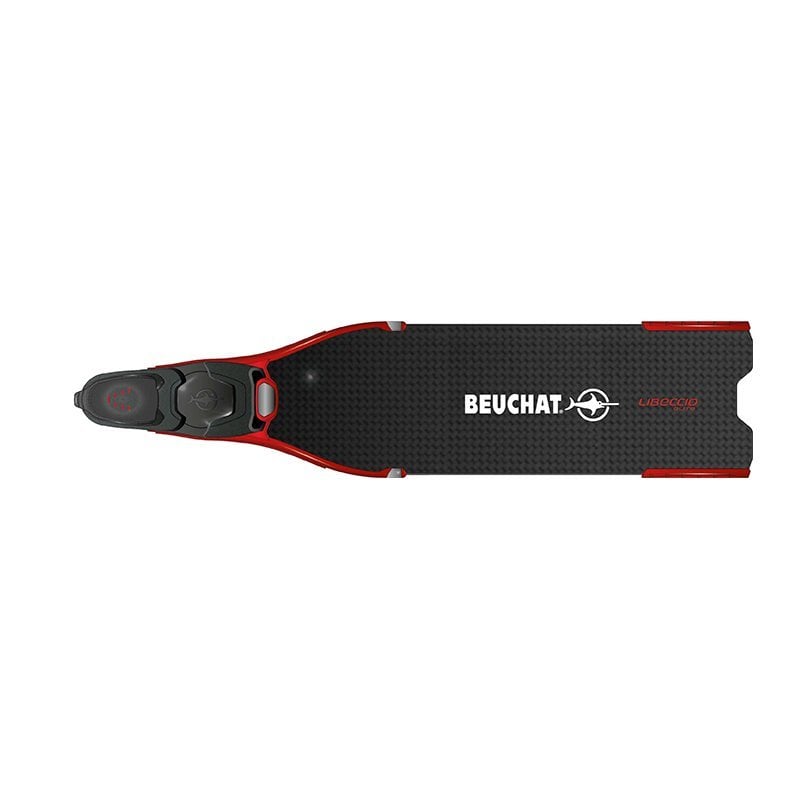 BEUCHAT Palet Kapalı LIBECCIO ELITE Carbon Siyah/Kırmızı