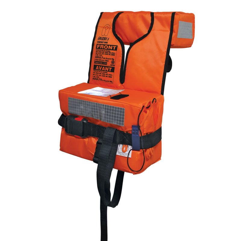 LALIZAS Foam Folding Lifejacket Compact Mini, SOLAS/MED, Adult, Orange