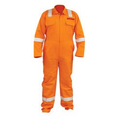 Workwear coverall, orange, cotton 200gsm, size 2X-Large