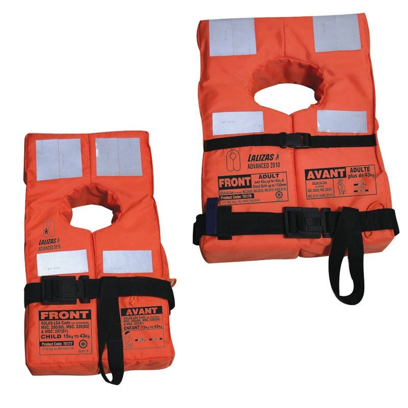 LALIZASGELİŞMİŞ SOLAS MED CAN YELEĞİ IŞIKSIZ-YETİŞKİN SOLAS/MED-MER