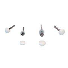 Cap & Washer for Screw, Ø4.8mm, Plastic, Black