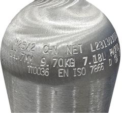 7,0 L. Alüminyum Tüp-Şişe (Dalış Tüpü)