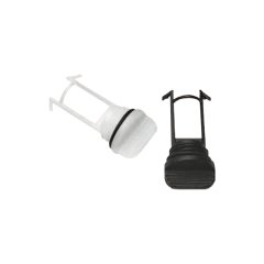 Captive Plug with O-Ring for Drain Socket, Black
