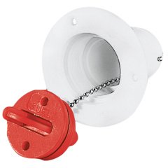 Plastic Deck Filler Ø51mm for Fuel, Black