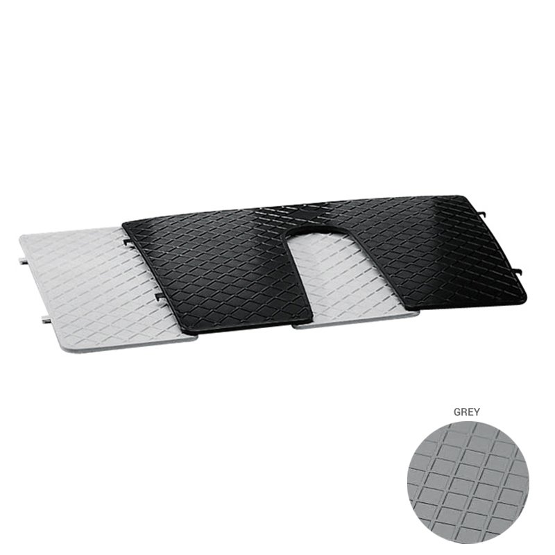 Transom Pad, 450x360mm, w/Cleft, Grey