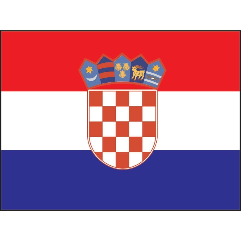 Croatian Bayrak 20 X 30Cm