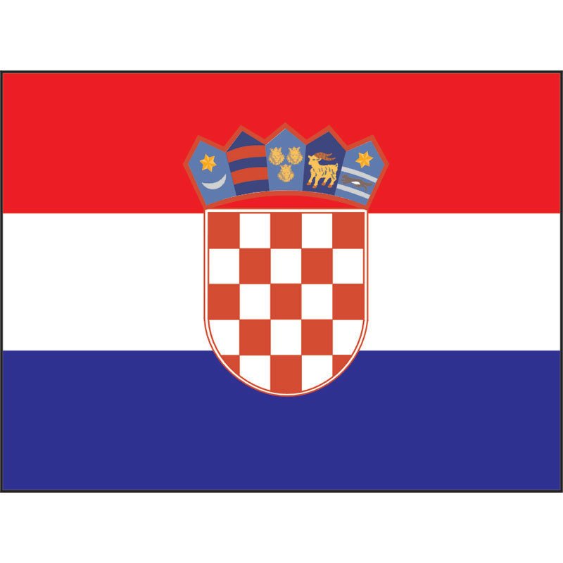 Croatian Bayrak 50 X 75Cm