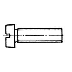 Düz Silindir Baş Metrik Vida 6X20 Mm Aısı 316 Dın 84