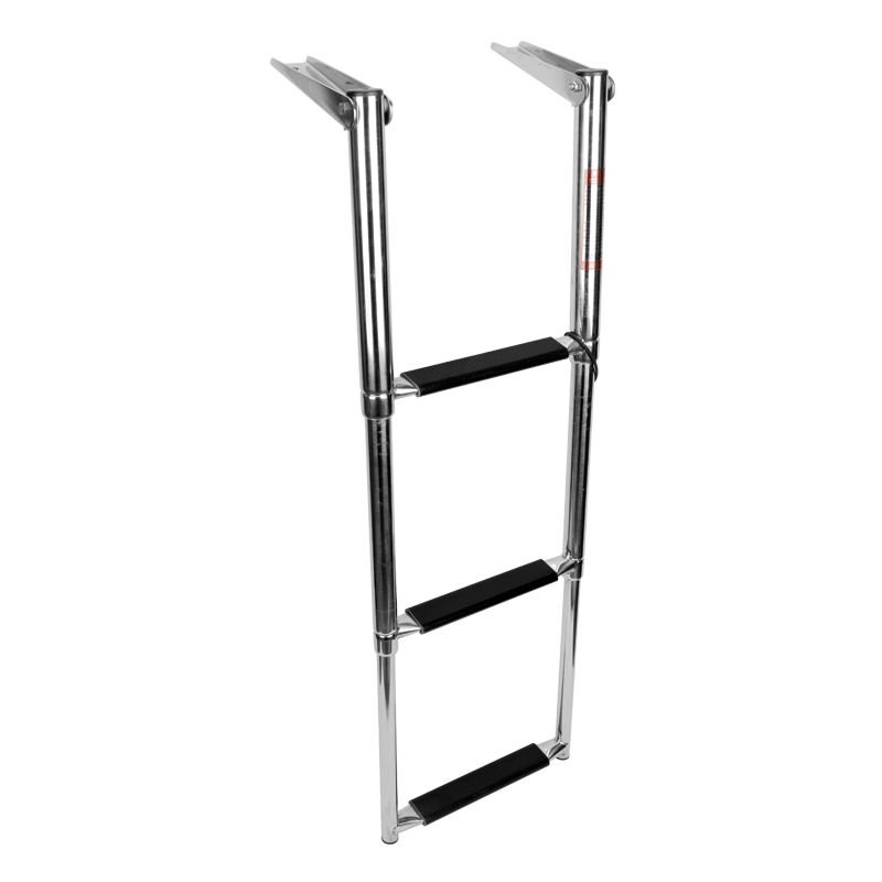 TELOSKOPİK MERDİVEN, 3 BASAMAK, Inox 316, 290x875mm