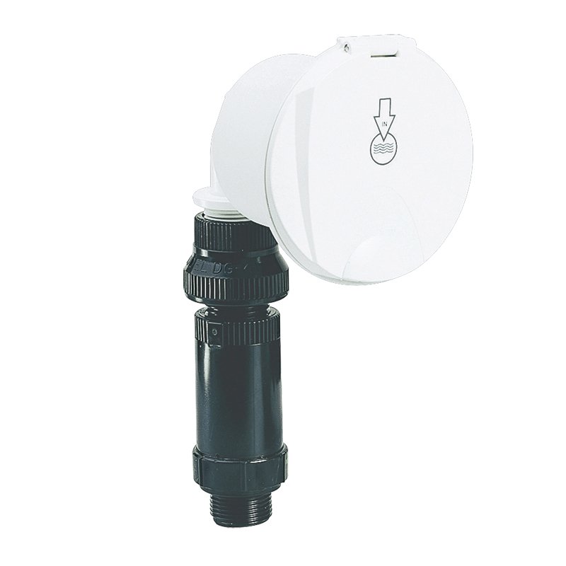 Case w/Fr. Water Inlet, w/Lid, Elbow Conn. Chrome
