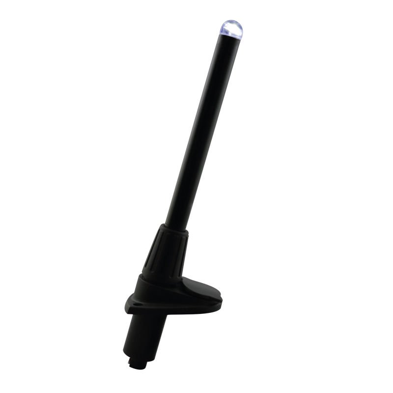 MICRO LED Işıklı Direk Soketli 60cm, Beyaz Işık, Siyah