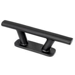 Cleat, Inox 316, L205mm, H55mm, Thread 10mm (8''), Black