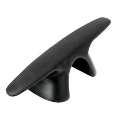 Bull Dog Cleat, Inox 316, 150mm (6''), Black