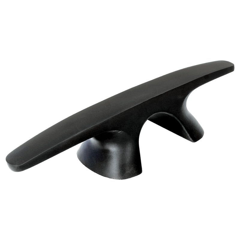 Bull Dog Cleat, Inox 316, 250mm (10''), Black