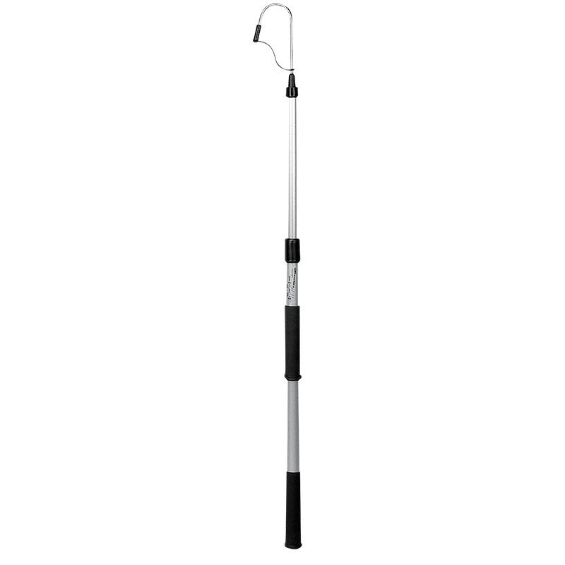 Teleskopik Aluminyum Balık Kancası . Çap Ø30mm, L.830-1240mm & Inox kanca Ø8mm x W.70mm