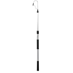 Teleskopik Aluminyum Balık Kancası . Çap Ø30mm, L.830-1240mm & Inox kanca Ø8mm x W.70mm