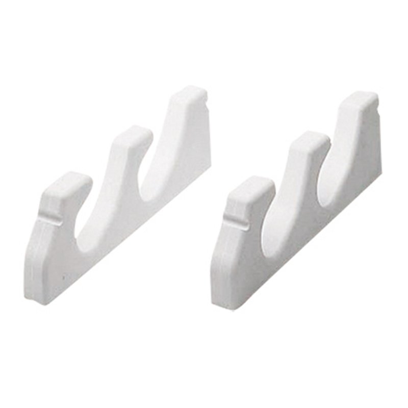 Kamış Askı Aparatı – 3 Kamış için, Beyaz, Çift