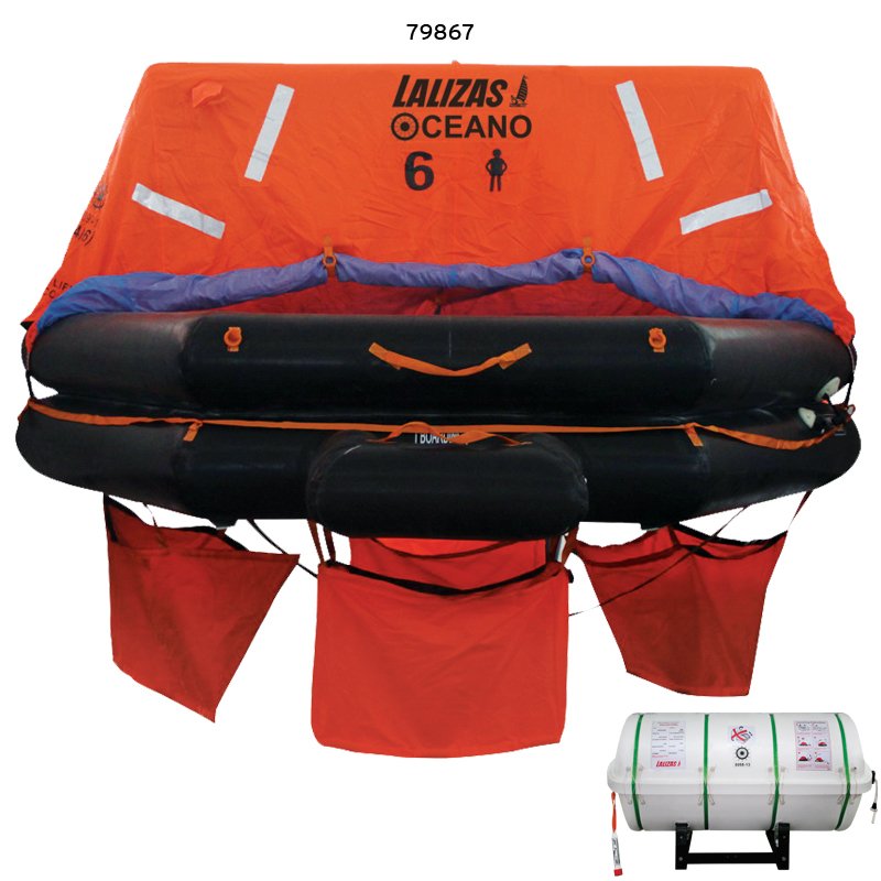 LALIZAS Cansalı SOLAS OCEANO,MER,Throw-overboard Type,6 prs,kanister (A)