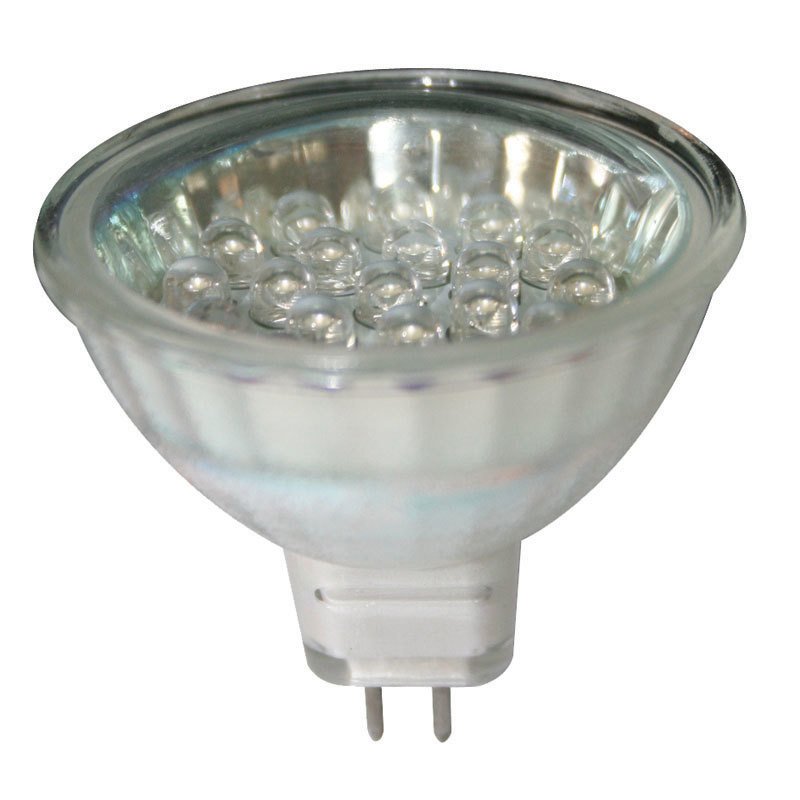 Ampül 12V, LED, MR16, G5.3, cool white - 10 SMDs,50x45mm