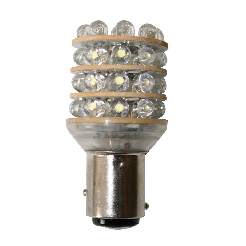AMPÜL 12V, LED, T25 BAY15D, cool white - 36 LEDs, 15x52,5