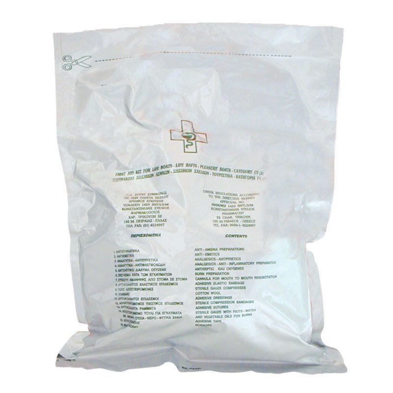 First Aid Kit Category C SOLAS, for all Life Boats & Life Rafts of Pleasure Boats
