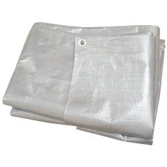 Koruyucu Muşamba Kılıfı Tarpaulin, 2,5x2 M, gümüş