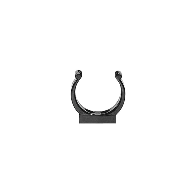 Plastic Support Clip, Ø30mm, Black