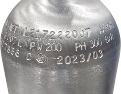 3,0 L. Alüminyum Tüp vanalı (Dalış Tüpü)