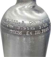 3,0 L. Alüminyum Tüp vanalı (Dalış Tüpü)