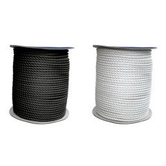 BAĞLAMA HALATI- çift burgulu-üç kollu polyester halat, 40mm, beyaz