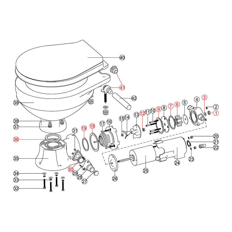 Consumables Repair Kit for Electric Toilets