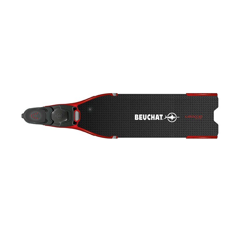 BEUCHAT Palet Kapalı LIBECCIO ELITE Carbon Siyah/Kırmızı