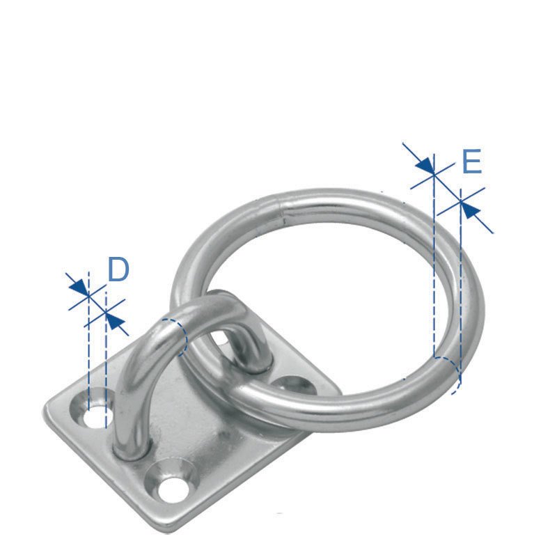 SPARE PAD W/EYE RING STAINLESS STELL DIAM 6