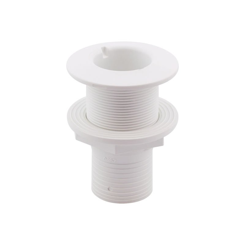 Thru-Hull Fitting 2'', w/Hose Barb Ø51mm, White
