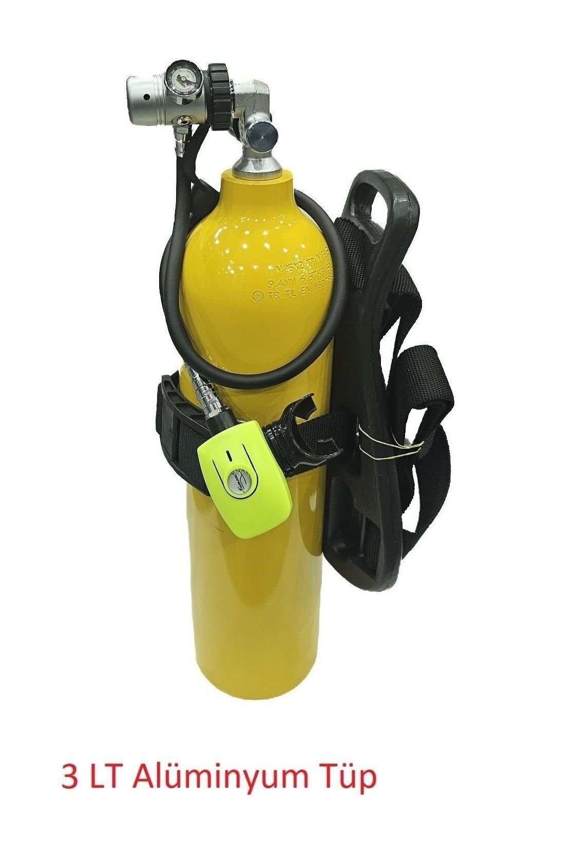 3 L. Tekne Scuba Set - Çantasız-SARI
