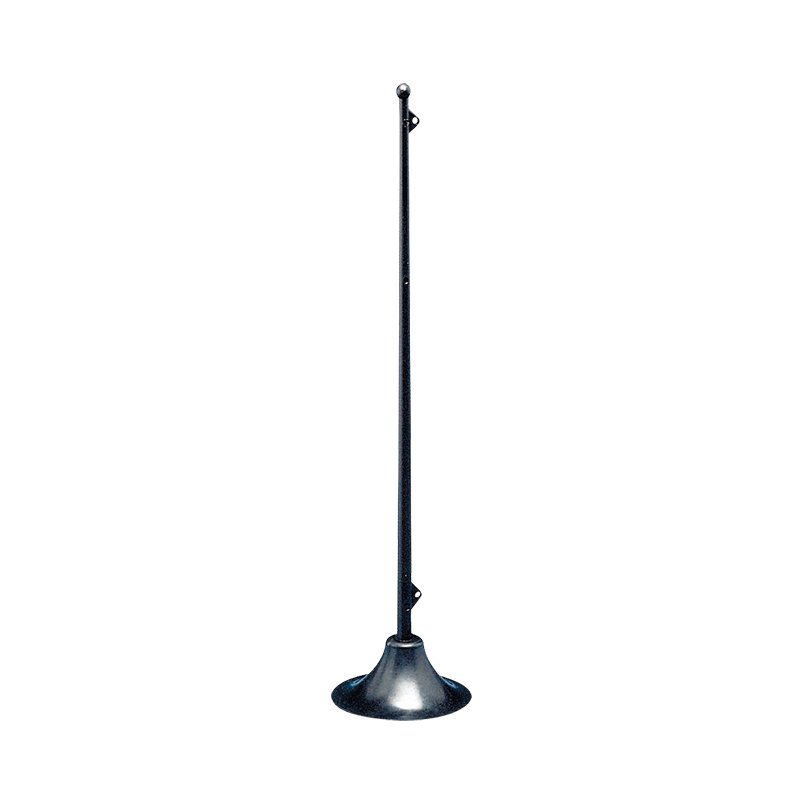Flag Staff, w/Rubber Base, L.395mm, Black