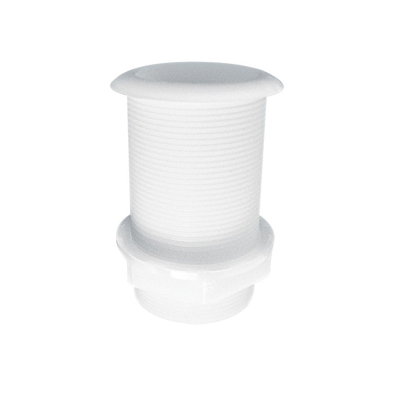 Thru-Hull Stand. Flange, Threaded 2'', L.72mm, White