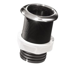 Thru-Hull w/Inox Flange 2'',w/Hose Barb Ø55mm, L.122mm