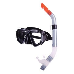 COMBO SET/ SİLİCONE MASK&SİLİCONE SNORKEL BLACK-Sİ