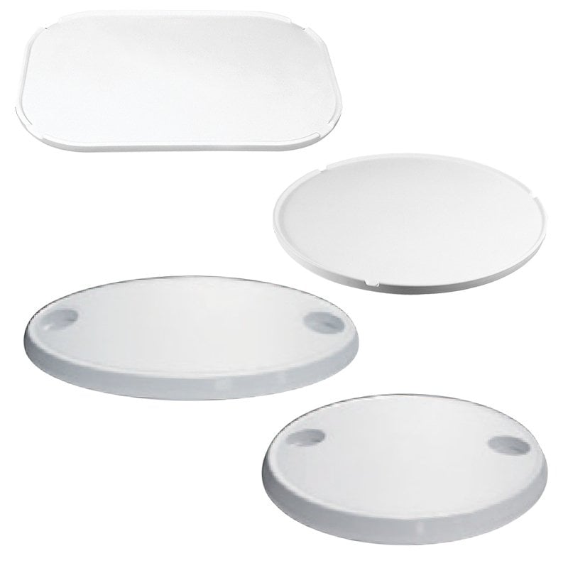 Table Top Round w/2 Glassholders, Ø610mm, ASA White