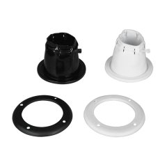 Cable Boot Adjustable w/Screwed Ring, Ø105mm, cut-out Ø85 Black
