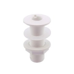 Thru-Hull Fitting 3/4'',w/ Washer, L.81mm, White, ISO