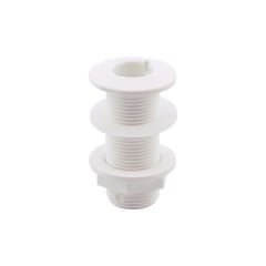 Thru-Hull Fitting 1'',w/ Washer, L.87mm, White, ISO