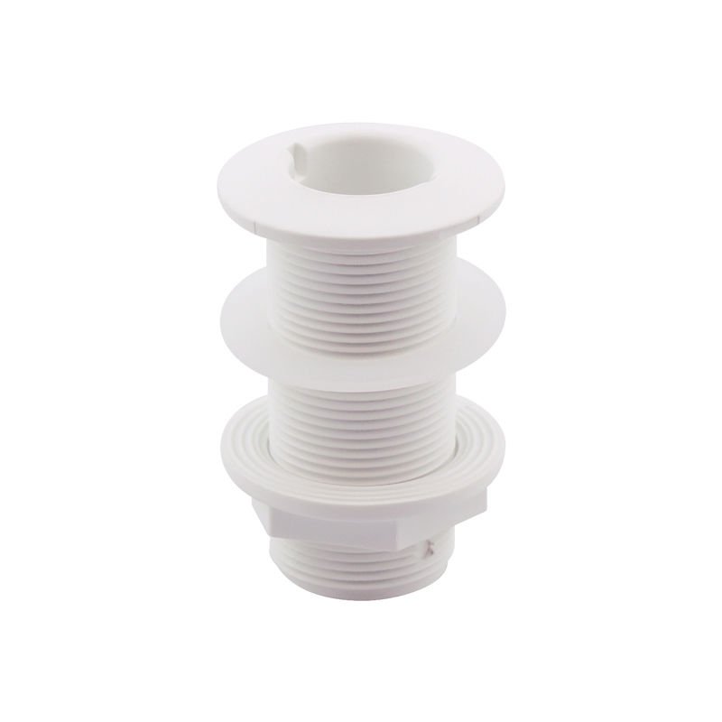 Thru-Hull Fitting 1 1/4'',w/ Washer, L98mm, White, ISO