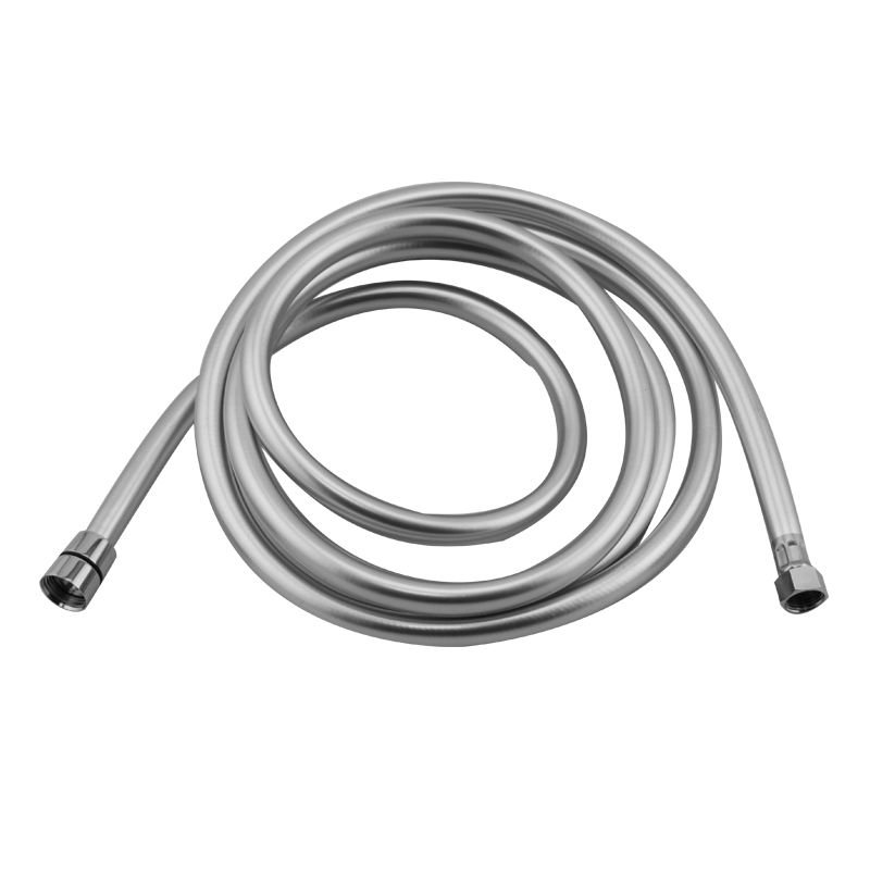 Duş Hortumu Örgülü - 3 m, 1/2''-3/8'' dişli, Ø13mm, Gümüş-Gri