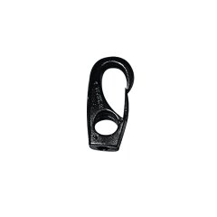 Snap Hook w/Eye Ø10x49mm, f/Ø6mm Cord, Polyam. White