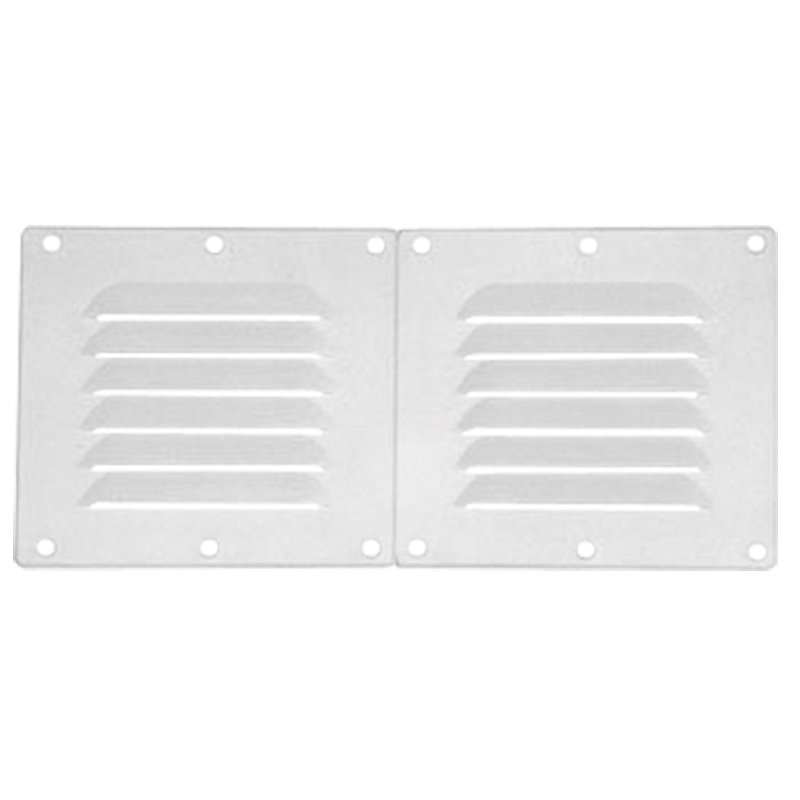 Vent. Shaft Grilles Cover, Double, 258x118x6,5mm, Black
